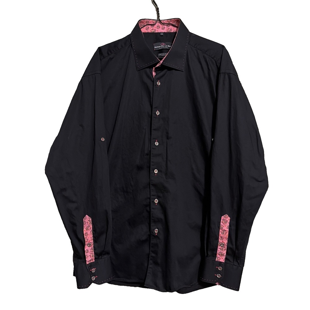 Limited Edition Jared Lang x Nelson De La Nuez Art (1 of 200) Mens Button Up XXL